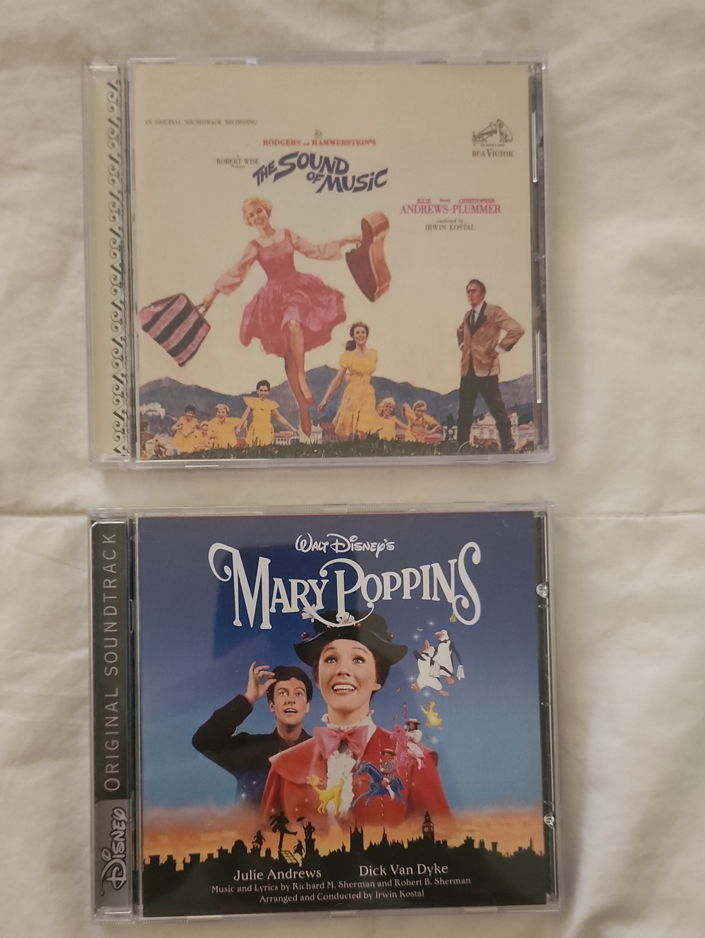 Disney Mary Poppins Original Soundtrack CD & The Sound Of Music Original CD